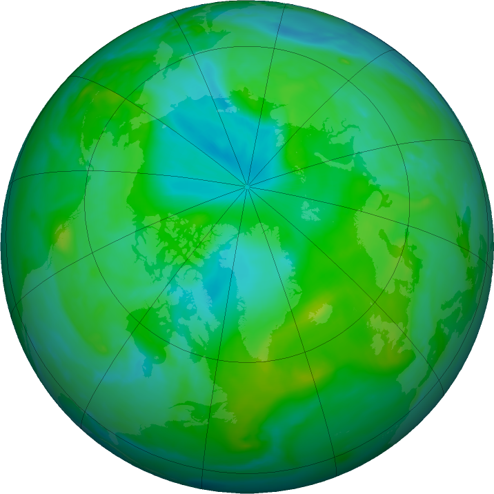 Arctic ozone map for 04 August 2016